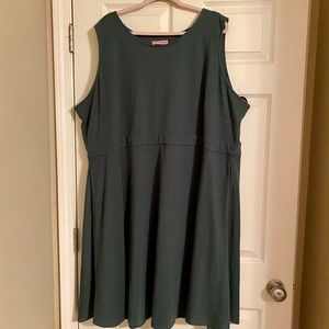 EAST ADELINE (dia.com) LEXINGTON FORREST GREEN SLEEVELESS DRESS SZ 5X